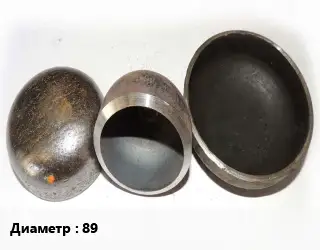 Заглушка стальная резьбовая 89 круглая